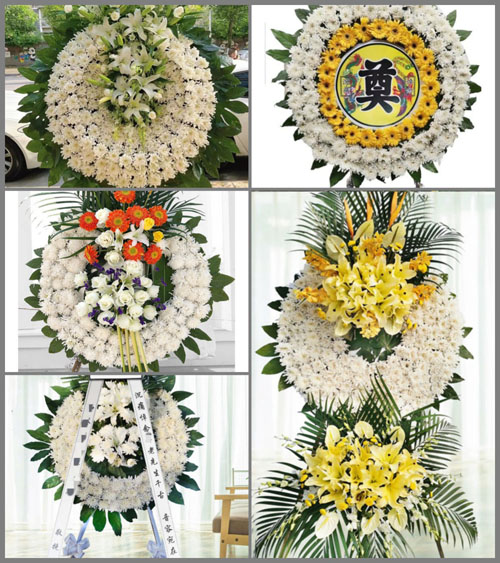 陕西汉中市南郑县圣水镇花圈速递